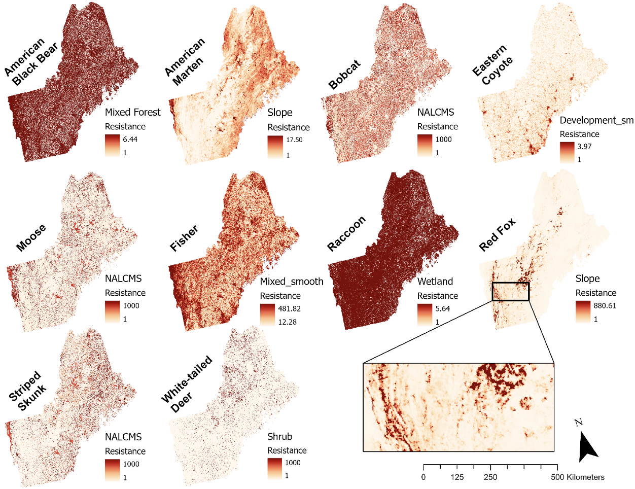 Main page image for Genetically optimized landscape resistance surfaces